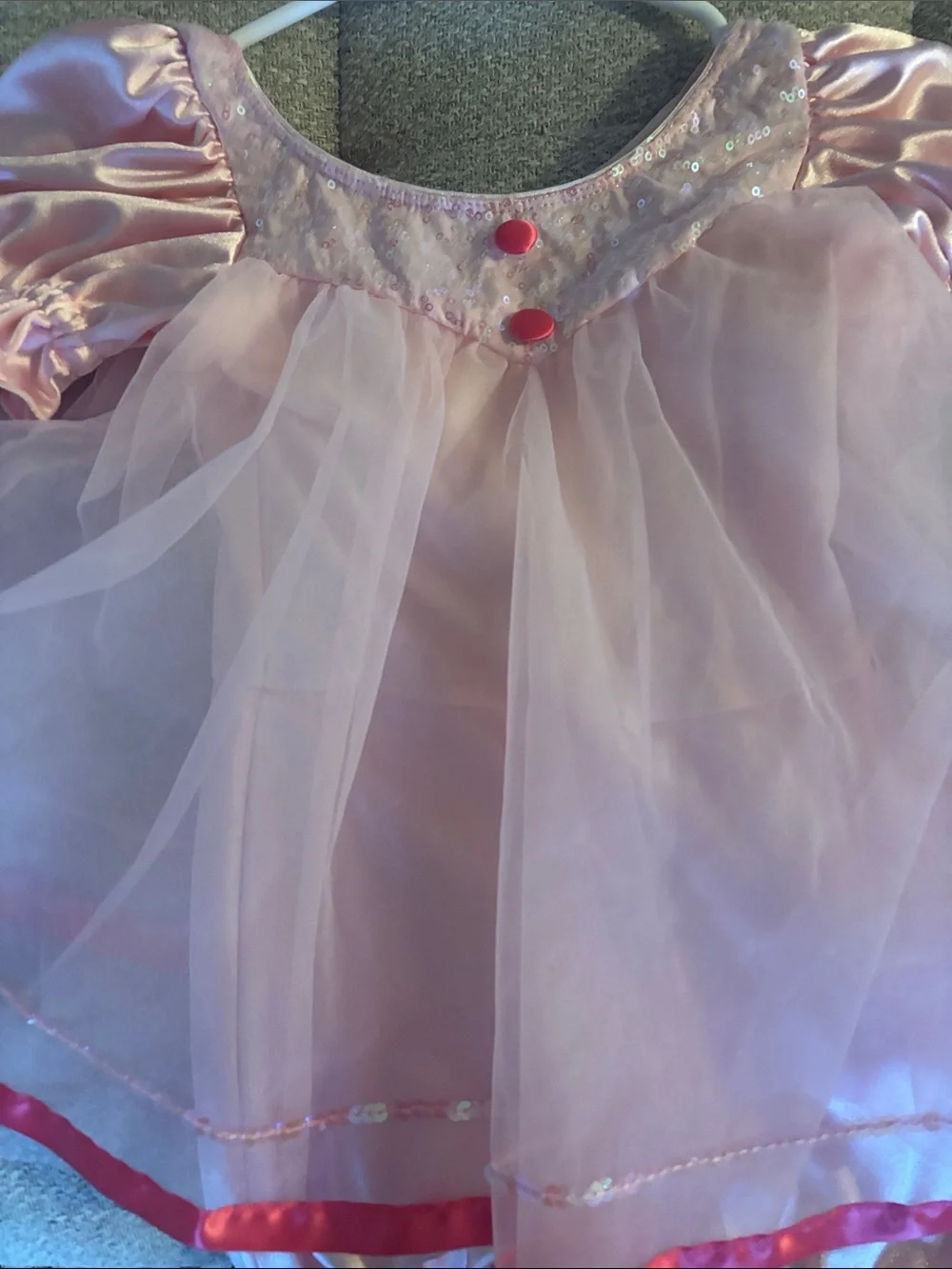 Revolution Pink Sequin Puff-Sleeve Princess Dress Costume